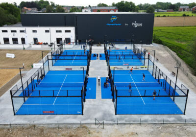 vue terrains extérieurs padel